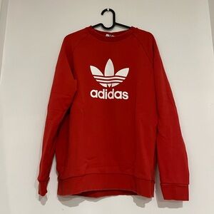 Red Adidas Crewneck